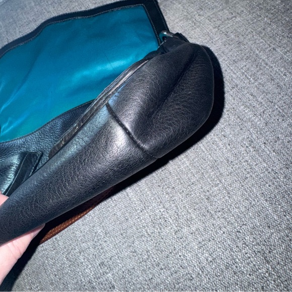 coach Chelsea Black Leather Shoulder bag Y2K - Picture 9 of 13